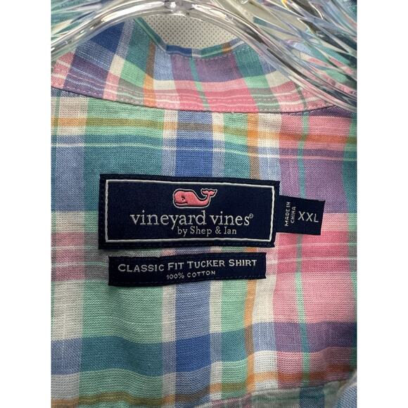 Vineyard Vines XXL Tucker Classic Fit Multicolor Plaid Shirt - Picture 4 of 7